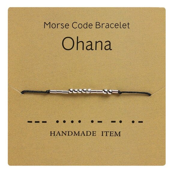 Handmade Morse Code Bracelet - Silver - Picture 7 of 7